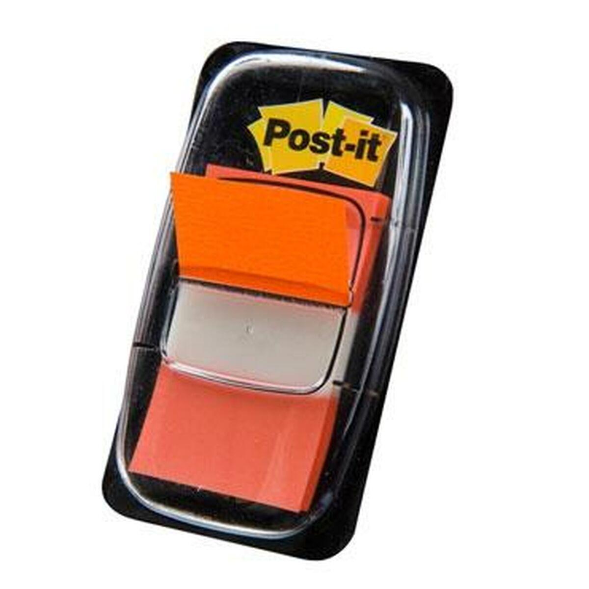 Post-it klæbende huskesedler 680, orange, 12 dele, 25 × 50 mm