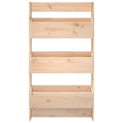 Plantevæg 60x18,5x110 cm 3 niveauer massivt fyrretræ