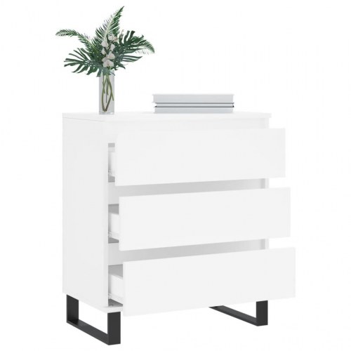 Skænk 60 x 35 x 70 cm i konstrueret træ - hvid
