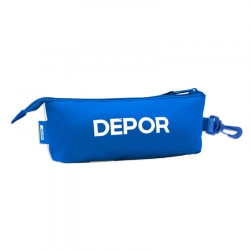 Penalhus R. C. Deportivo de La Coruña - blå/hvid (20 × 8,5 × 5 cm)