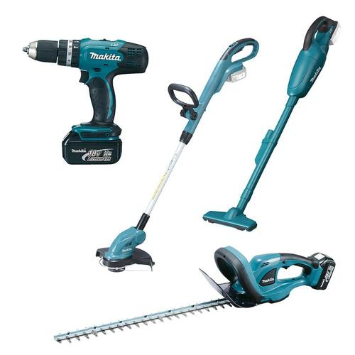 Værktøjskasse Makita DLX4093 Bor Støvsuger Hækkeklipper Multifunktionel buskrydder