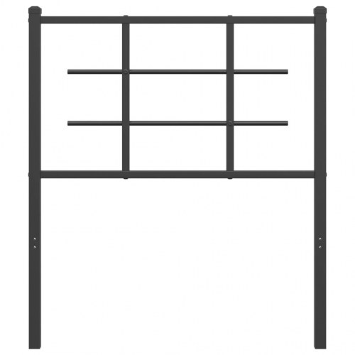 Sengegavl 80 cm metal sort