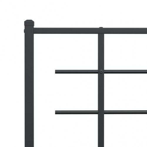 Sengegavl 80 cm metal sort