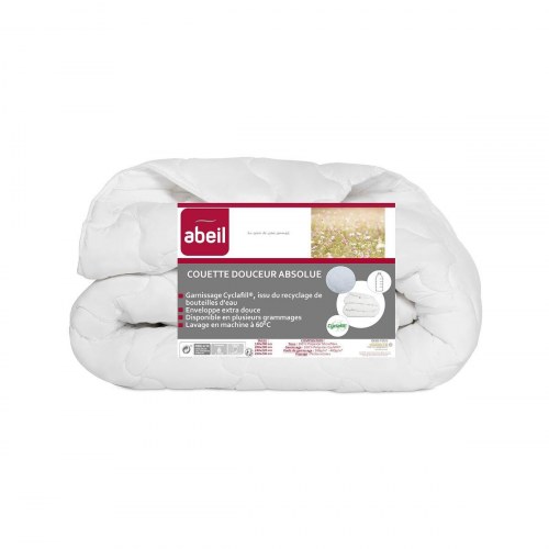 Dyne dobbeltseng Abeil - hvid 240 x 260 cm, 400 g/m²