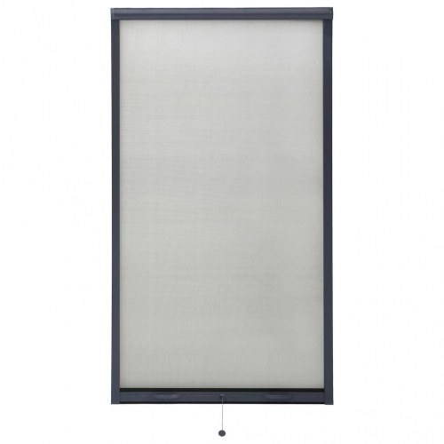 Nedrulleligt insektnet til vinduer 90x170 cm antracitgrå