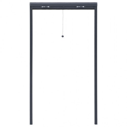 Nedrulleligt insektnet til vinduer 90x170 cm antracitgrå