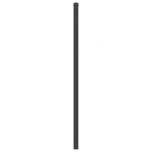 Udskiftningsgavl i metal 180 cm - sort