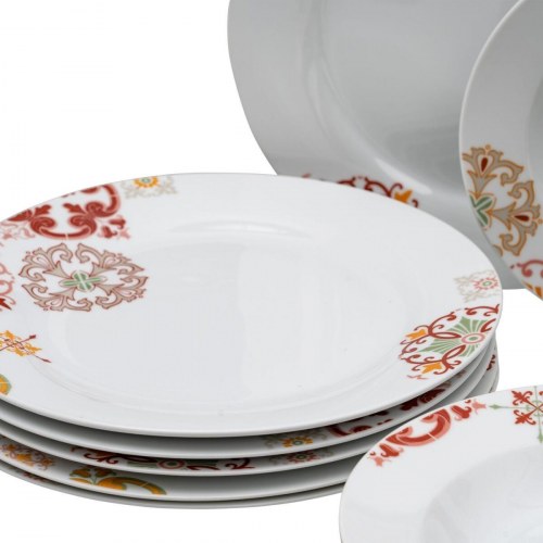 Spisestel Bourgogne Sennep Porcelæn 1 cm 37 x 23 x 30 cm 18 Dele