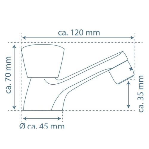 SCHÜTTE koldtvandshane CARNEO krom