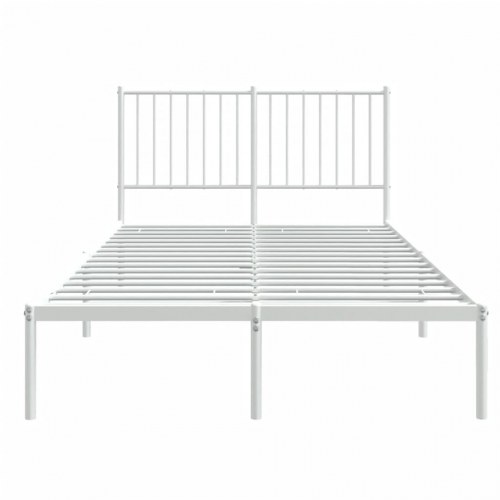 Sengeramme med sengegavl 120 x 190 cm - hvid