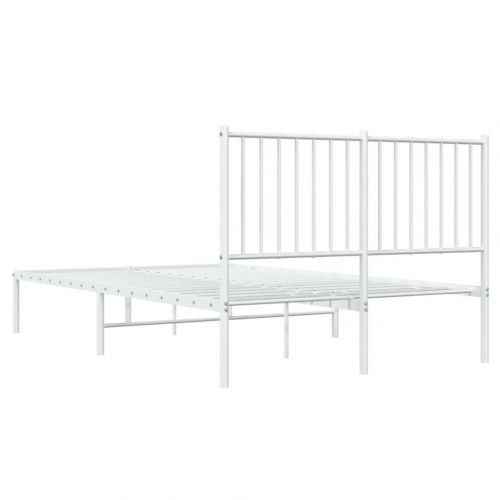 Sengeramme med sengegavl 120 x 190 cm - hvid