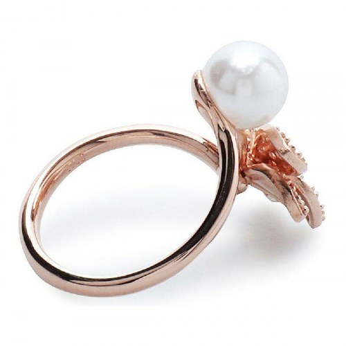 Ring til kvinder, sterling sølv, pink - str. 16