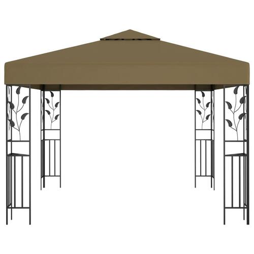 Pavillon 3x3 m 180 g/m² gråbrun