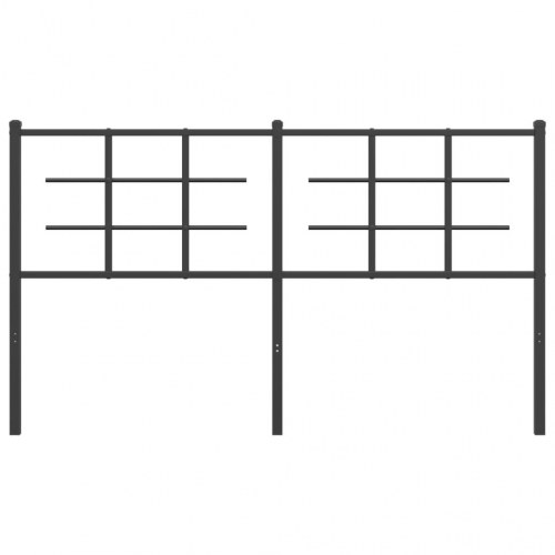 Sengegavl 150 cm metal sort