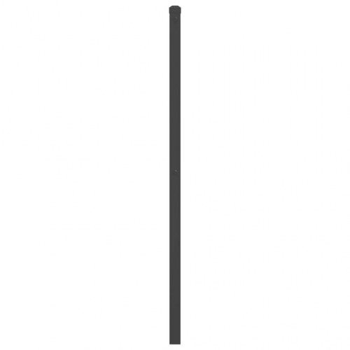 Sengegavl 150 cm metal sort