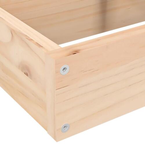 Plantekasse 4 niveauer 80,5x79x36 cm massivt fyrretræ