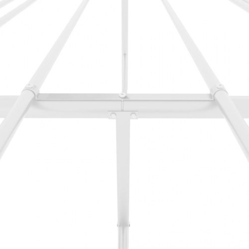 Sengeramme 200x200 cm metal hvid