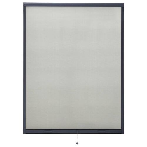 Nedrulleligt insektnet til vinduer 130x170 cm antracitgrå