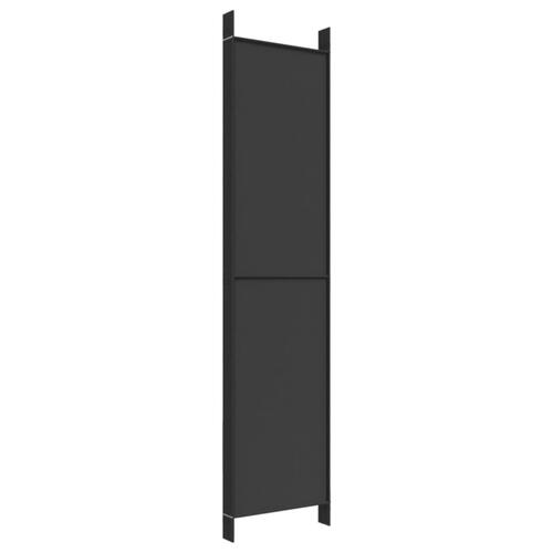 6-panels rumdeler 300x220 cm stof sort
