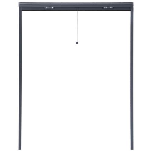 Nedrulleligt insektnet til vinduer 130x170 cm antracitgrå