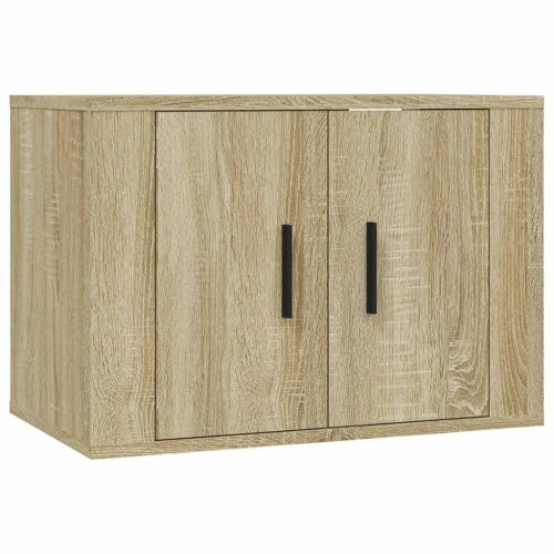 Væghængt tv-skab 57x34,5x40 cm sonoma-eg