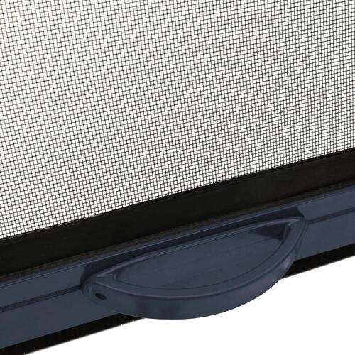 Nedrulleligt insektnet til vinduer 130x170 cm antracitgrå