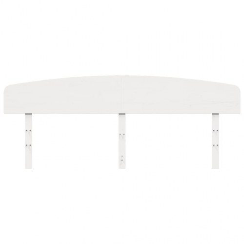 Sengegavl 180 cm massivt fyrretræ hvid