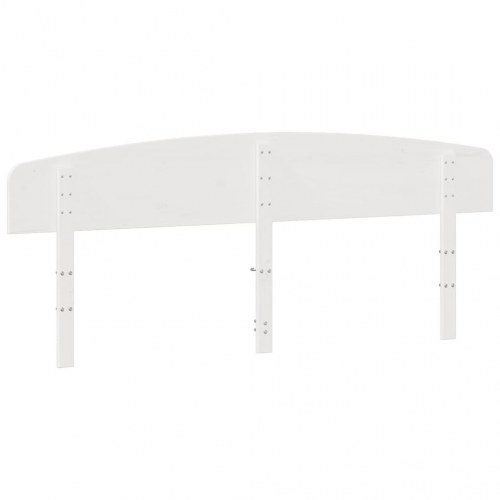Sengegavl 180 cm massivt fyrretræ hvid