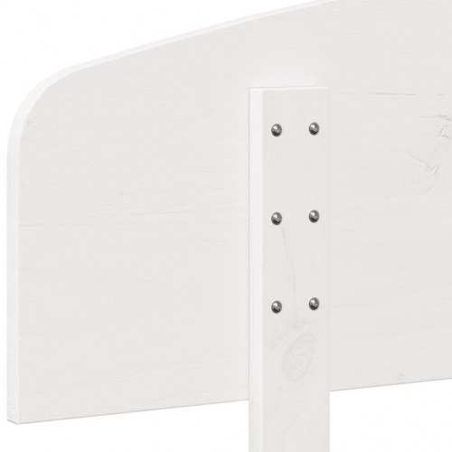 Sengegavl 180 cm massivt fyrretræ hvid