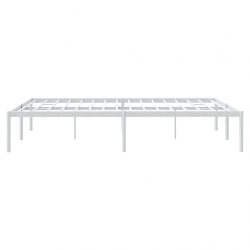 Sengeramme i metal 150 x 200 cm - hvid