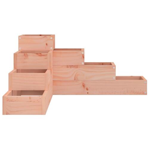 Plantekasse 4 niveauer 80,5x79x36 cm massivt douglasgran