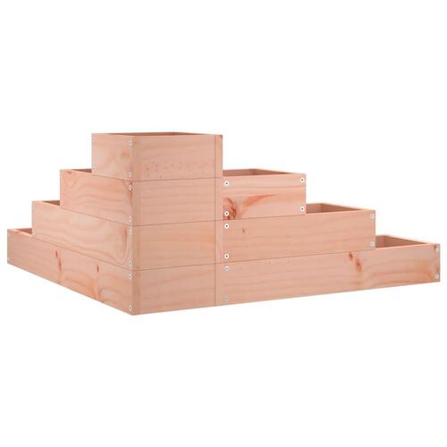 Plantekasse 4 niveauer 80,5x79x36 cm massivt douglasgran