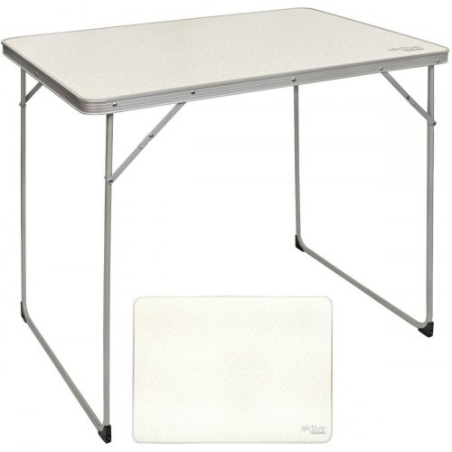 Aktive sammenklappeligt campingbord - hvid, 80 × 70 × 60 cm (4 stk.)