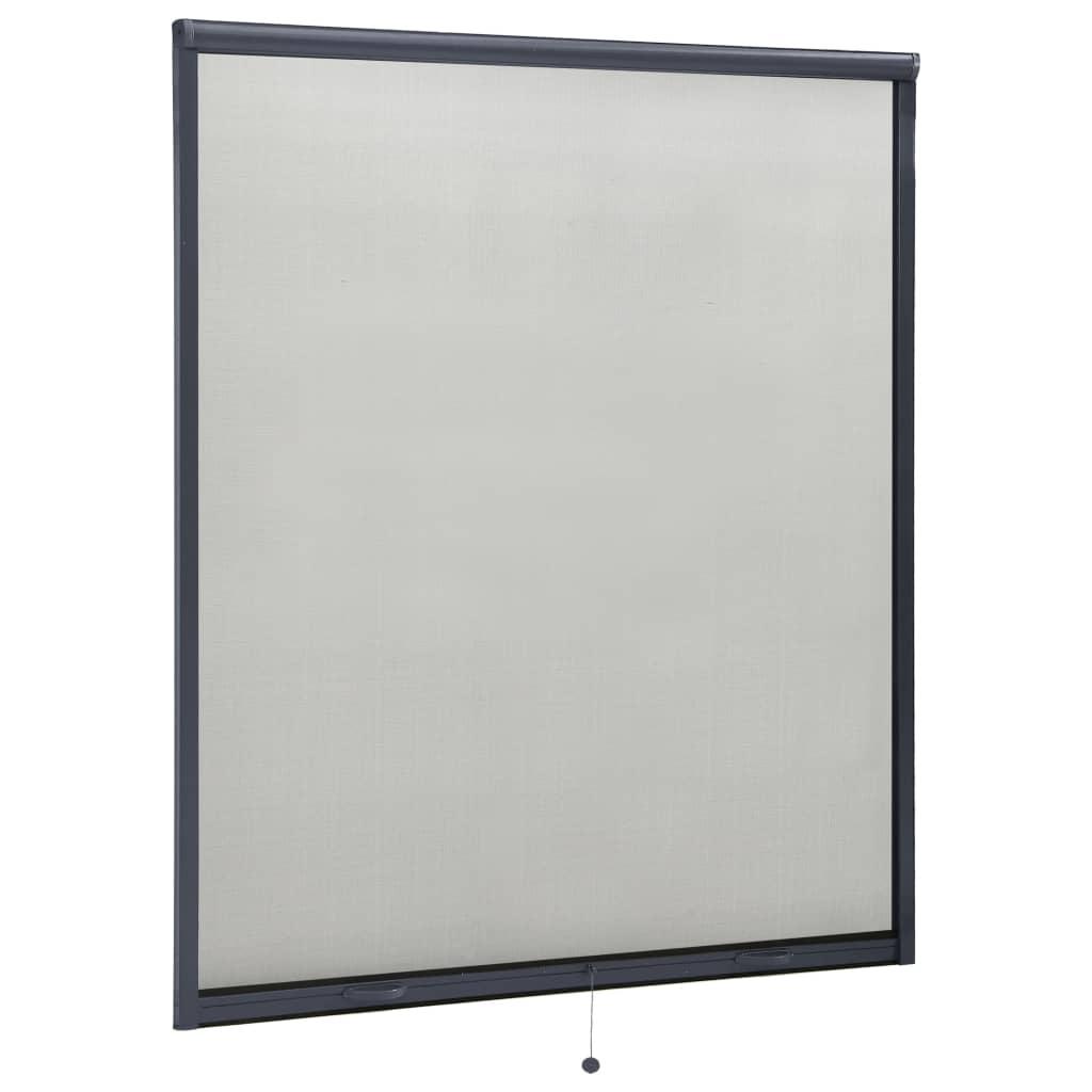 Nedrulleligt insektnet til vinduer 160x170 cm antracitgrå