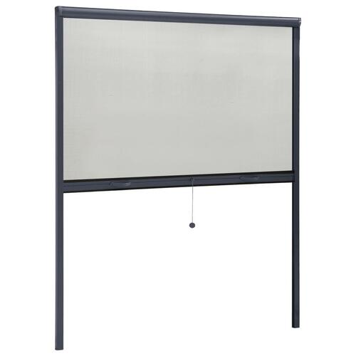 Nedrulleligt insektnet til vinduer 160x170 cm antracitgrå