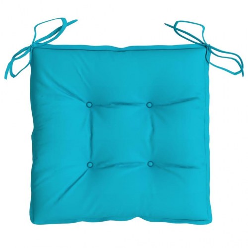 Stolehynder 4 stk. - 40 × 40 × 7 cm - stof, turkis