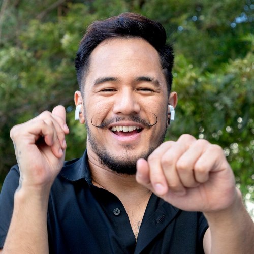 Trådløse høretelefoner med opladningsetui - grå