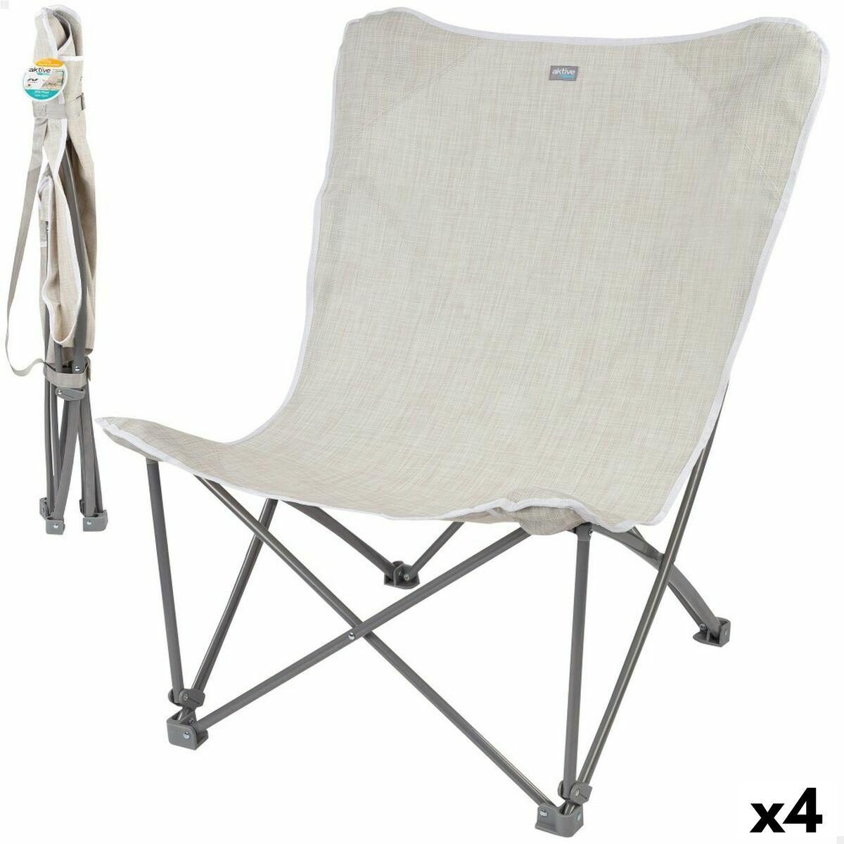 Sammenklappelig Campingstol Aktive Beige Enheder