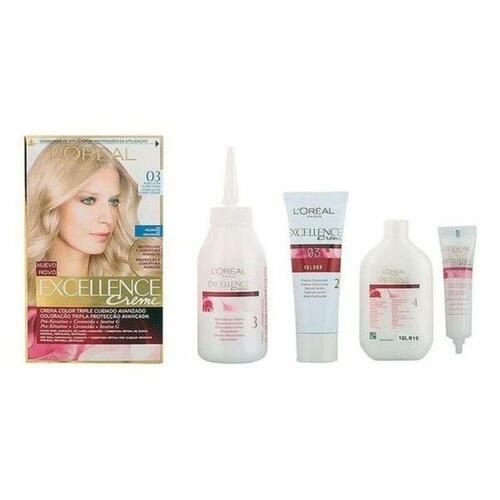 L’Oreal Excellence Crème permanent hårfarve - Ultra Lys Askeblond 9.0 / Lys Blond 8.0 - 192 ml