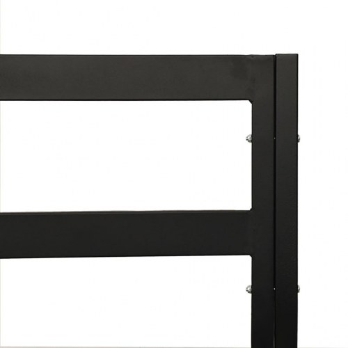 Loungesæt til haven 6 dele med sandfarvede hynder stål