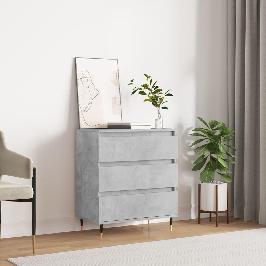 Skænk 60×35×70 cm i konstrueret træ - betongrå