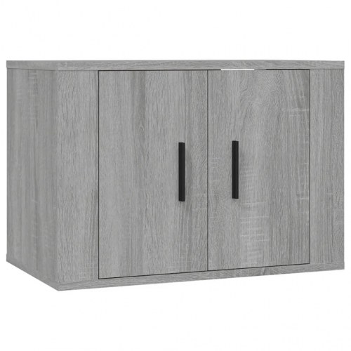 Væghængt tv-skab 57 × 34,5 × 40 cm - grå sonoma-eg