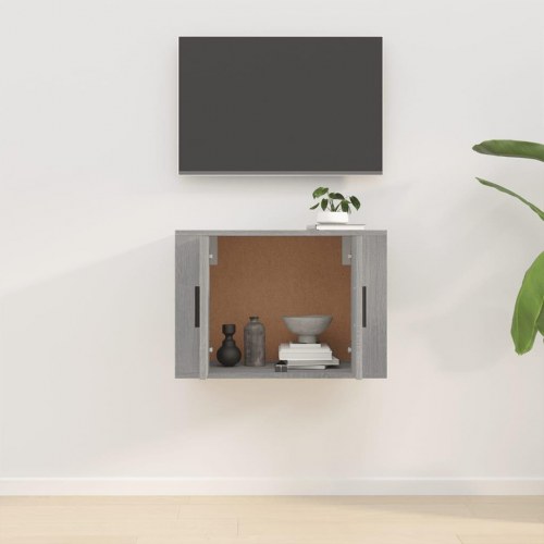 Væghængt tv-skab 57 × 34,5 × 40 cm - grå sonoma-eg