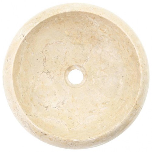 Håndvask 40x12 cm marmor cremefarvet