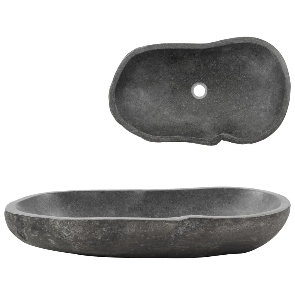 Håndvask flodsten oval 60-70 cm