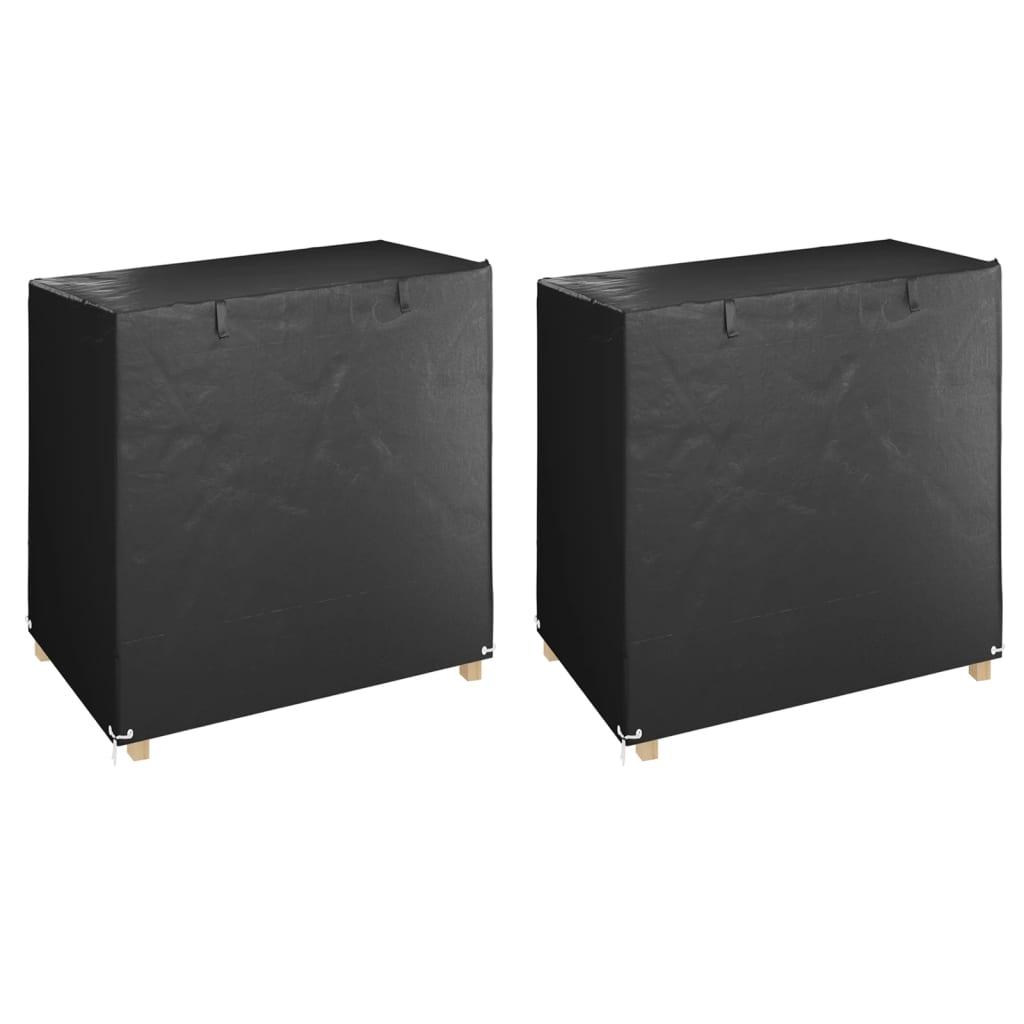 Overtræk til gyngebænke 2 stk. 125x90x135/165 cm polyethylen billede