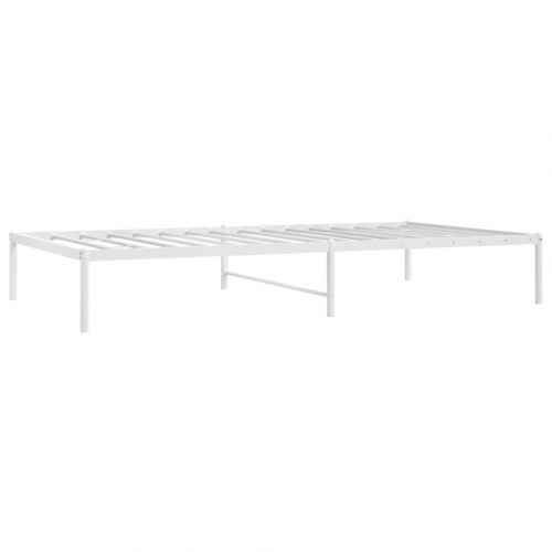 Sengeramme i metal 75 x 190 cm - hvid