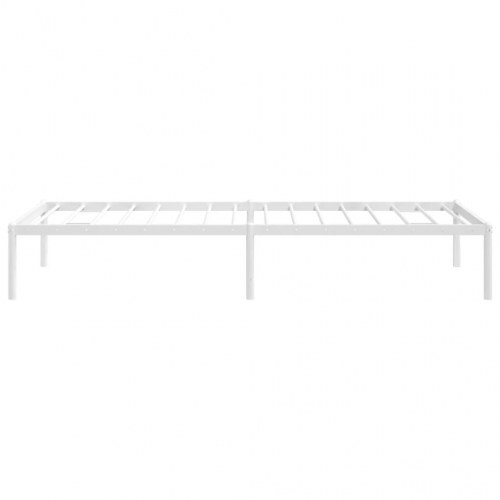 Sengeramme i metal 75 x 190 cm - hvid