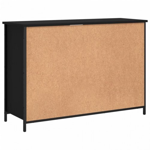 Skænk 100x35x70 cm konstrueret træ sort