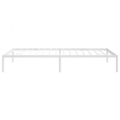Sengeramme i metal 100x200 cm - hvid platformsseng
